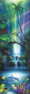 Under the Falls under sea Oil Paintings